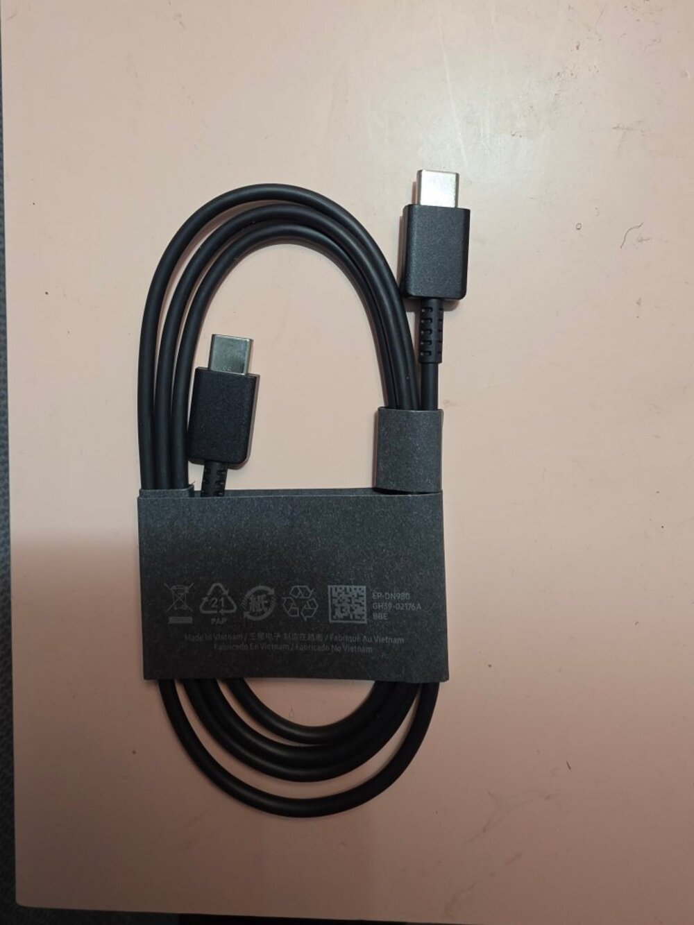 Samsung USB-C Charging & Data Sync Cable 1m Black EP-DN980
